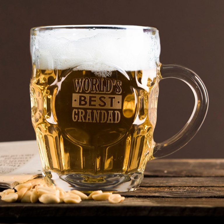 Personalised Dimple Pint Glass Beer Mug 600 Ml Incrizma